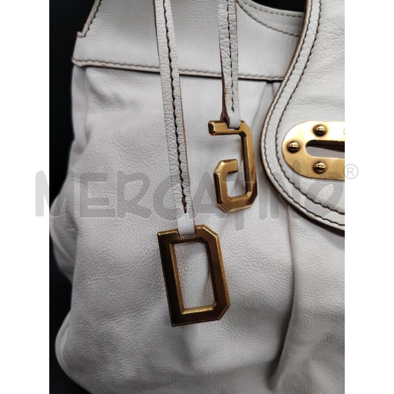 BORSA DOLCE&GABBANA BIANCO DETT DOR | Mercatino dell'Usato Roma eur 2