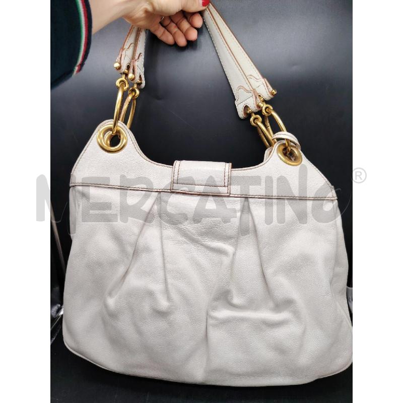 BORSA DOLCE&GABBANA BIANCO DETT DOR | Mercatino dell'Usato Roma eur 3