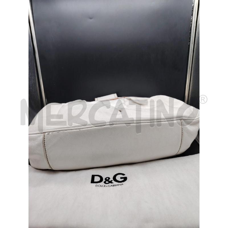 BORSA DOLCE&GABBANA BIANCO DETT DOR | Mercatino dell'Usato Roma eur 4