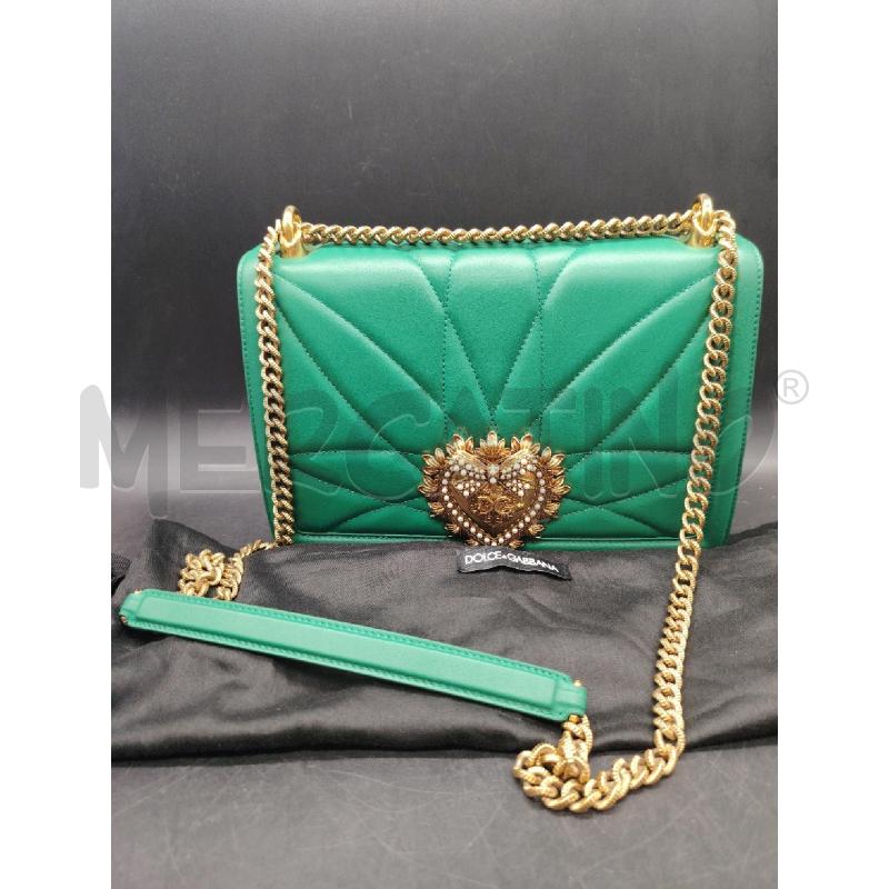 BORSA DOLCE&GABBANA DEVOTION VERDE  | Mercatino dell'Usato Roma eur 1