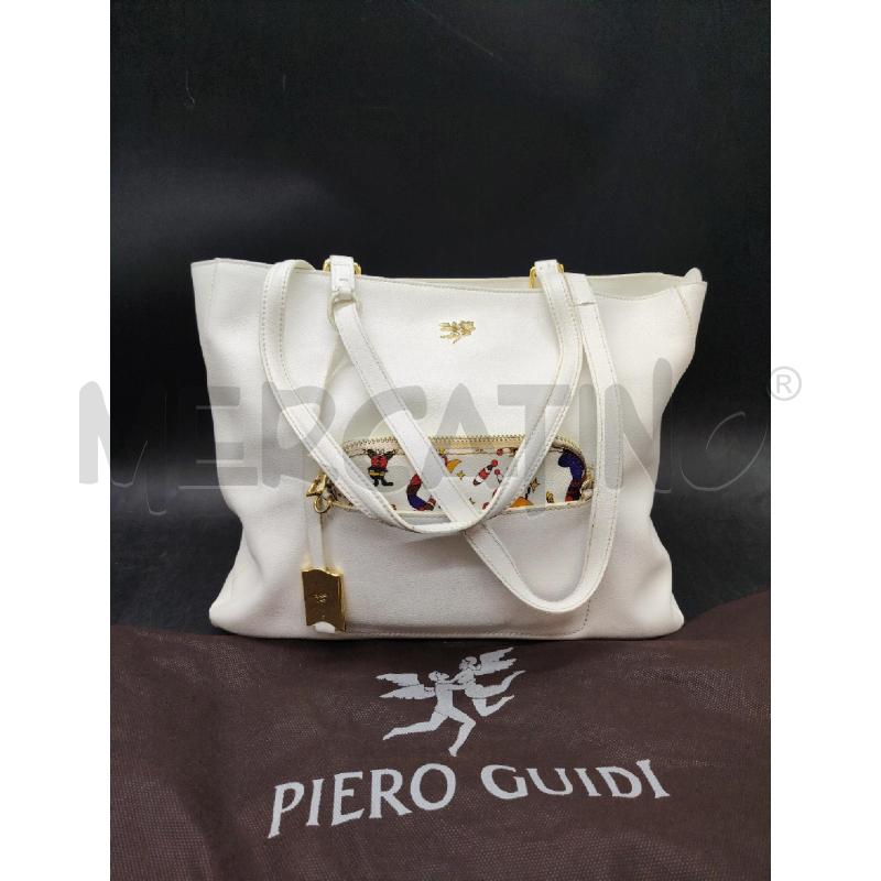 BORSA D PIERO GUIDI PELLE BIA+POCHETTE COLOR | Mercatino dell'Usato Roma eur 1
