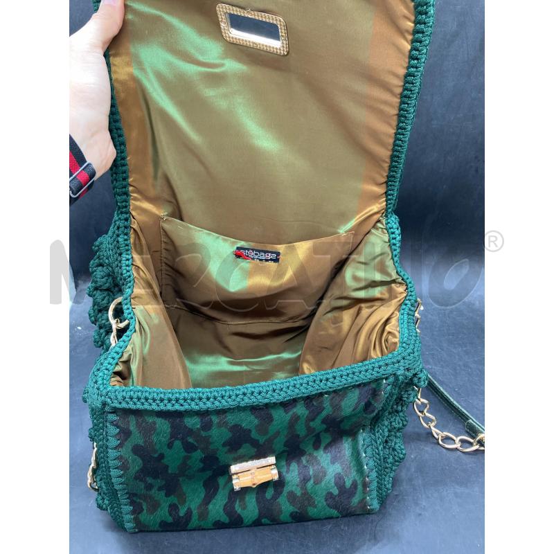 BORSA FATTA A MANO VE MACULAT PRO UNCINETTO  | Mercatino dell'Usato Roma eur 3