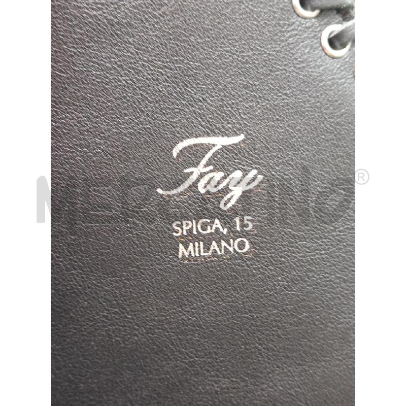 BORSA FAY PELLE NERA CUCITURA CATENA ARG | Mercatino dell'Usato Roma eur 4