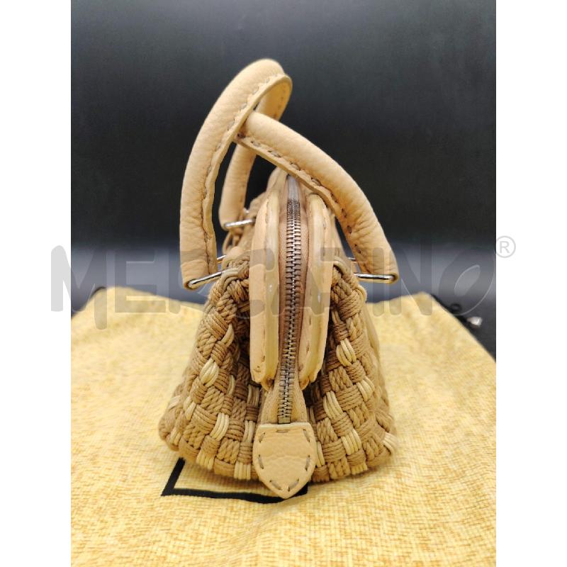 BORSA FENDI SELLERIA N49 INTRECCIO BEIGE | Mercatino dell'Usato Roma eur 2