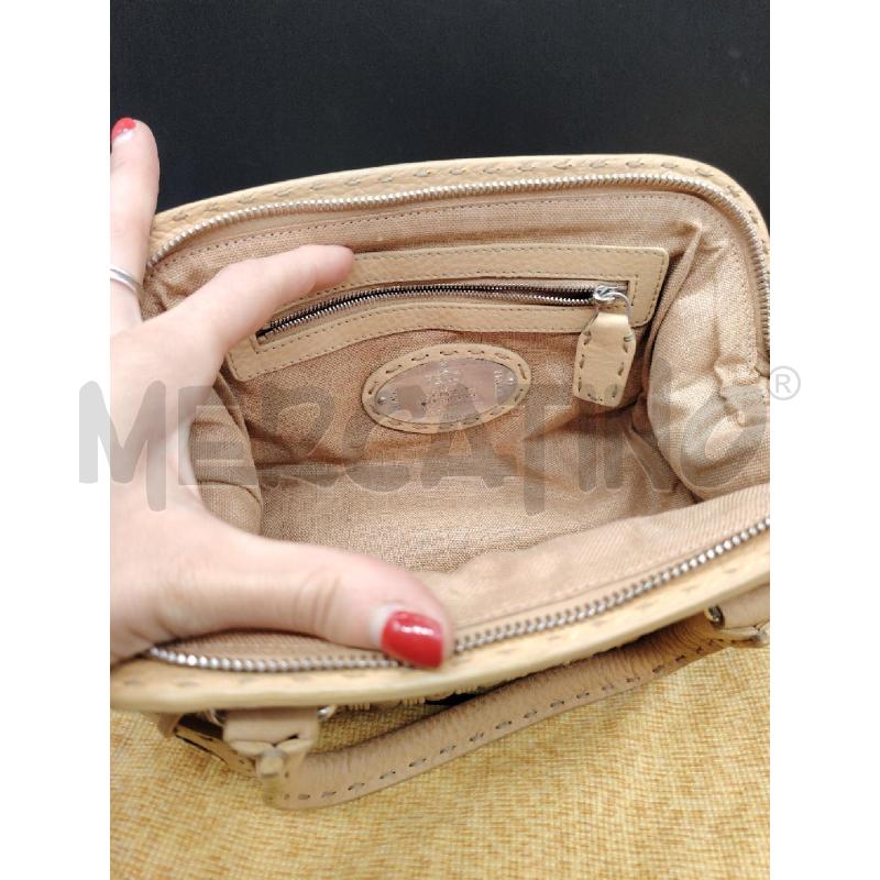 BORSA FENDI SELLERIA N49 INTRECCIO BEIGE | Mercatino dell'Usato Roma eur 5