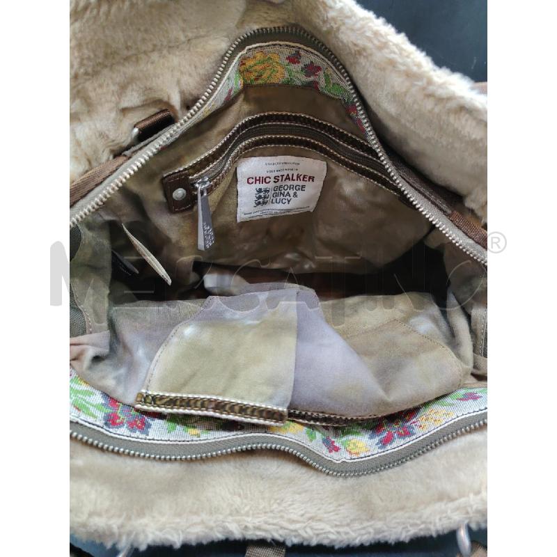 BORSA GEORGINA & LUCY VER TESSUTO PROFILI PELO | Mercatino dell'Usato Roma eur 4