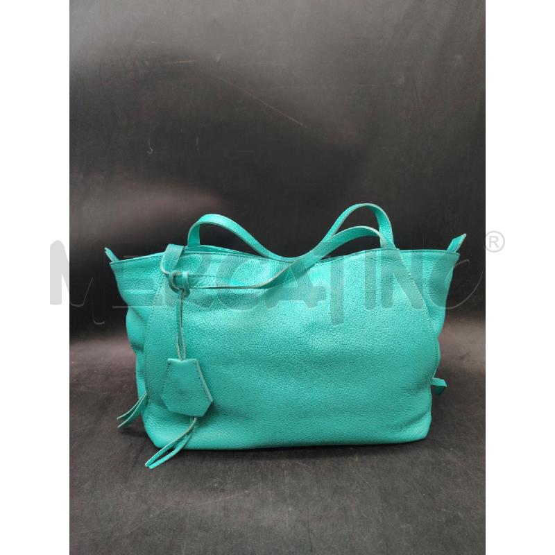 BORSA GIANNI CHIARINI TURCHESE PELLE | Mercatino dell'Usato Roma eur 1
