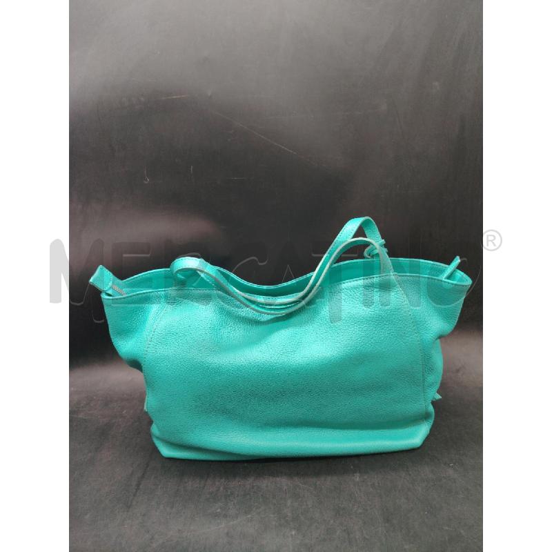 BORSA GIANNI CHIARINI TURCHESE PELLE | Mercatino dell'Usato Roma eur 2