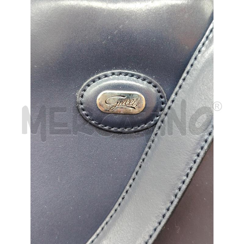 BORSA GRILLIS BLU MEZZA INS ARG | Mercatino dell'Usato Roma eur 2