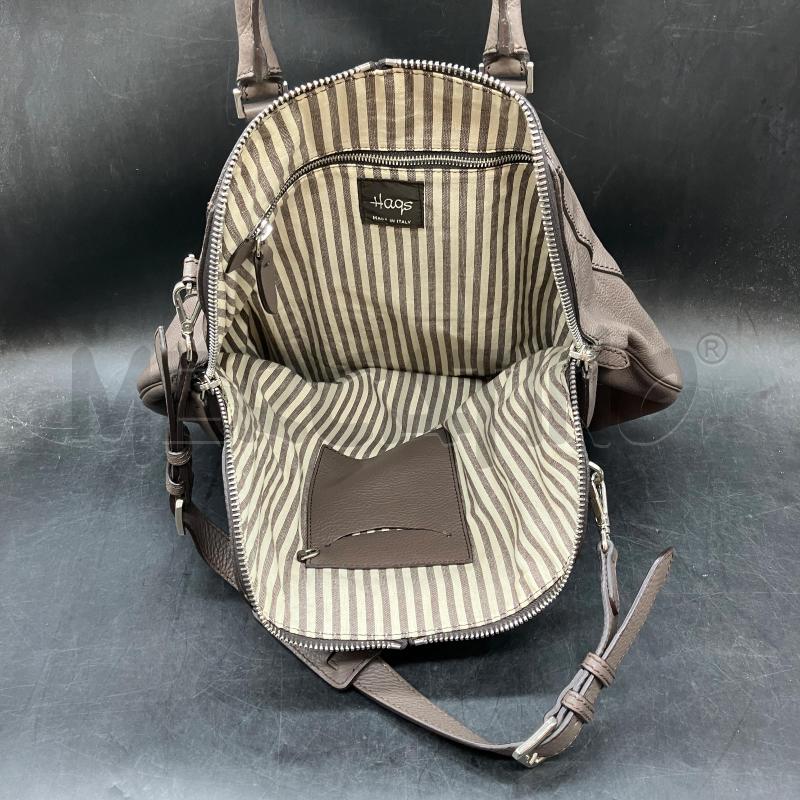 BORSA HAGS MARR PELLE MARTELLATA + TRACOLLA | Mercatino dell'Usato Roma eur 3