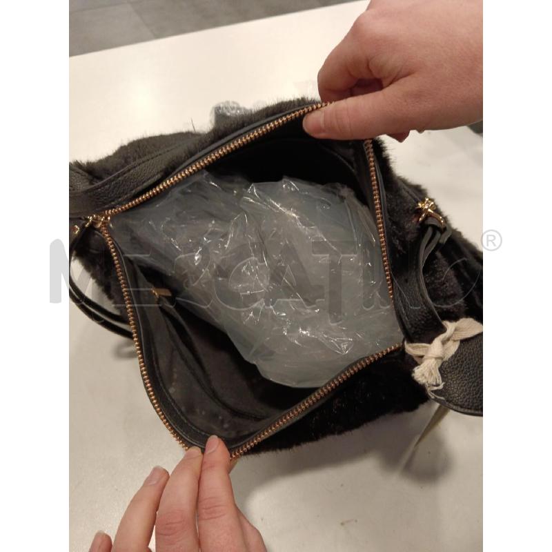BORSA HENRY COTTON NE PELO DETT DOR + PORTACHIAVI | Mercatino dell'Usato Roma eur 5