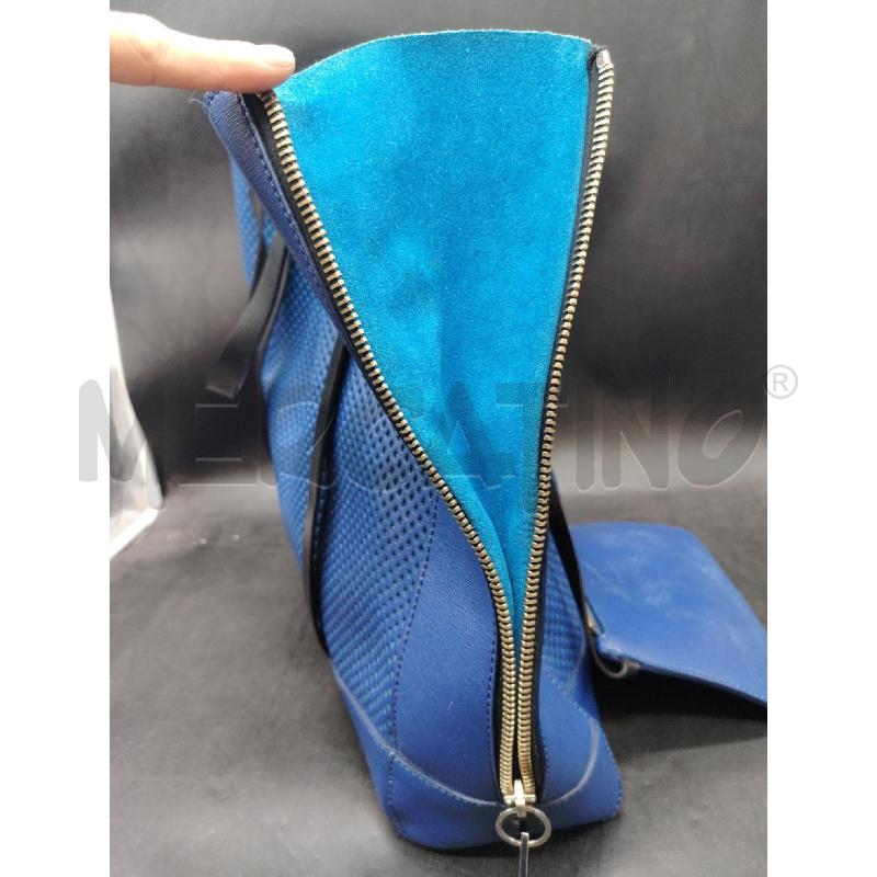 BORSA ICEBERG BLU TRAF+POCHETTE | Mercatino dell'Usato Roma eur 2