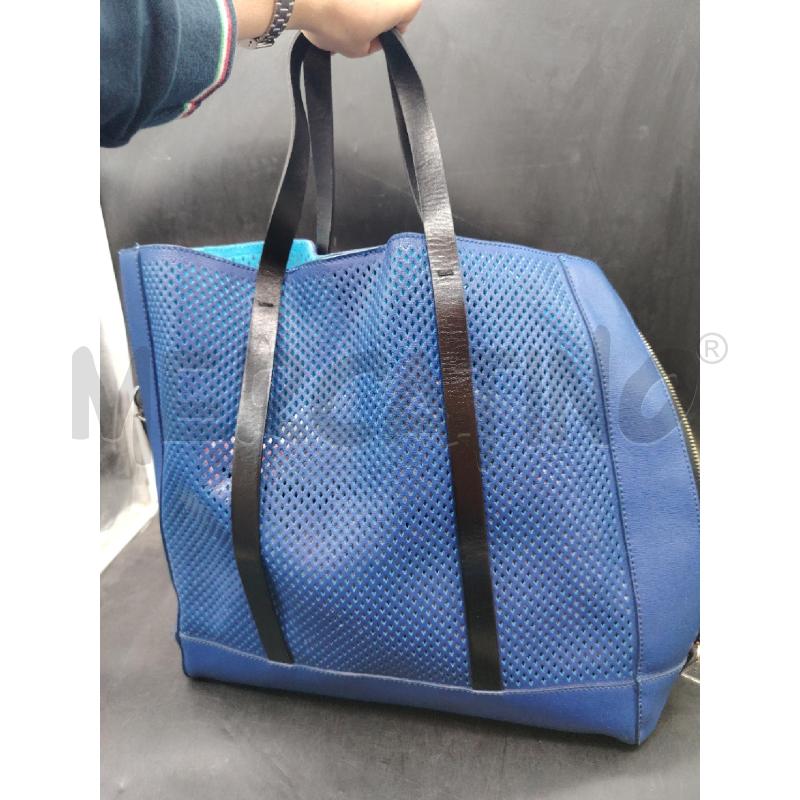 BORSA ICEBERG BLU TRAF+POCHETTE | Mercatino dell'Usato Roma eur 3