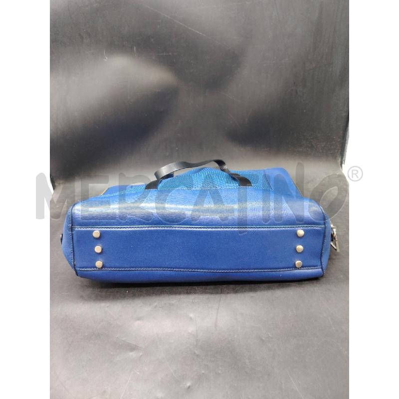 BORSA ICEBERG BLU TRAF+POCHETTE | Mercatino dell'Usato Roma eur 4