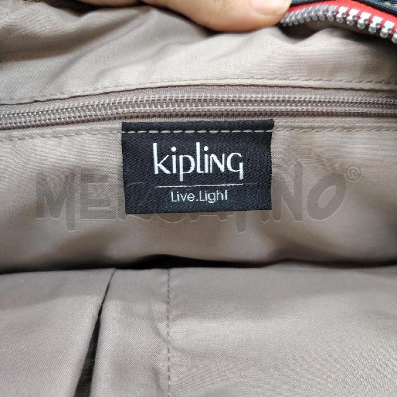 BORSA KIPLING BLU TESSUTO INS BEI CARTELLINO | Mercatino dell'Usato Roma eur 4