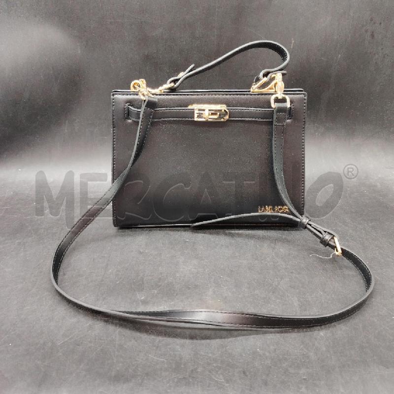 BORSA LABEL ROSE NERA DETT DOR  | Mercatino dell'Usato Roma eur 1