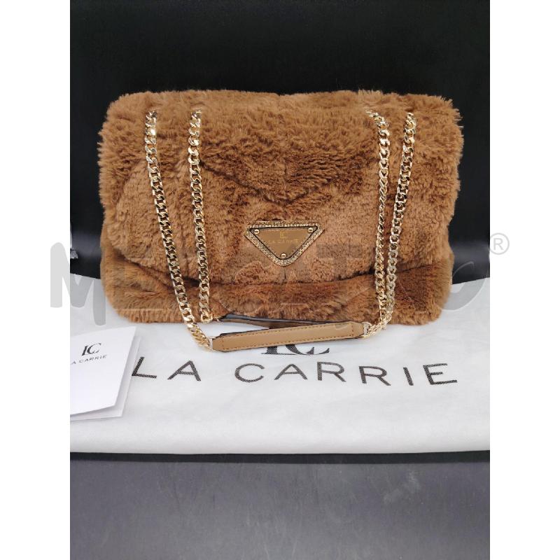 BORSA LA CARRIE MARRONE PELUCHE | Mercatino dell'Usato Roma eur 1