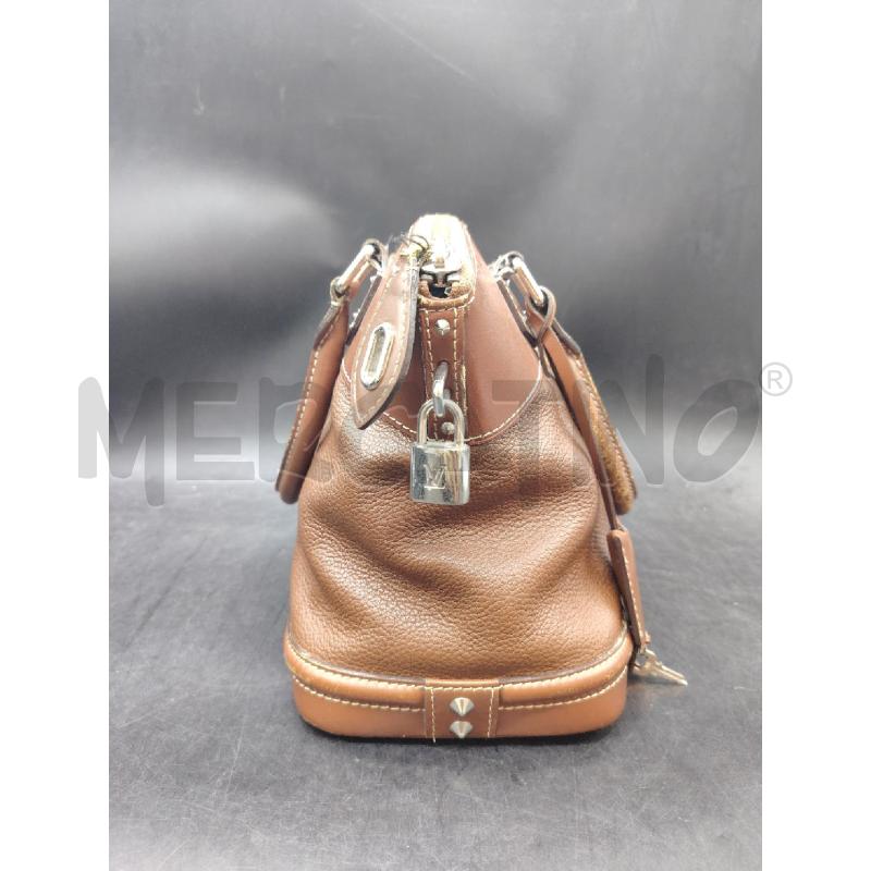BORSA LOUIS VUITTON LOCKIT PELLE MARRONE  | Mercatino dell'Usato Roma eur 3