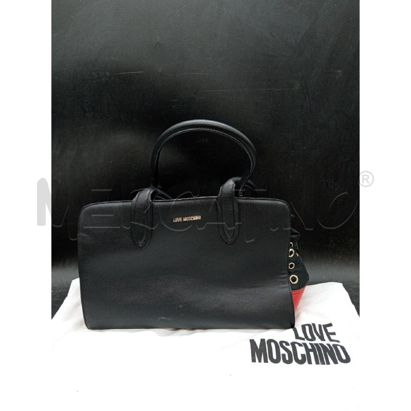 BORSA LOVE MOSCHINO NERA DETT RSS SACCO INTERNO  | Mercatino dell'Usato Roma eur 1