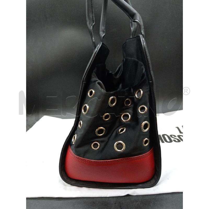 BORSA LOVE MOSCHINO NERA DETT RSS SACCO INTERNO  | Mercatino dell'Usato Roma eur 3