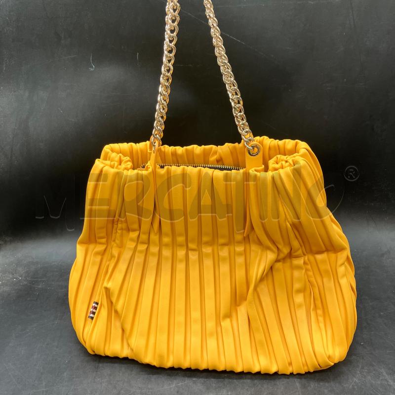 BORSA MANILA GRACE OCRA PIEGHE  | Mercatino dell'Usato Roma eur 2