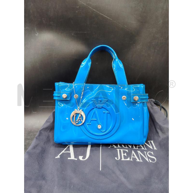 BORSA MANO ARMANI JEANS BLU ELETTRICO  | Mercatino dell'Usato Roma eur 1