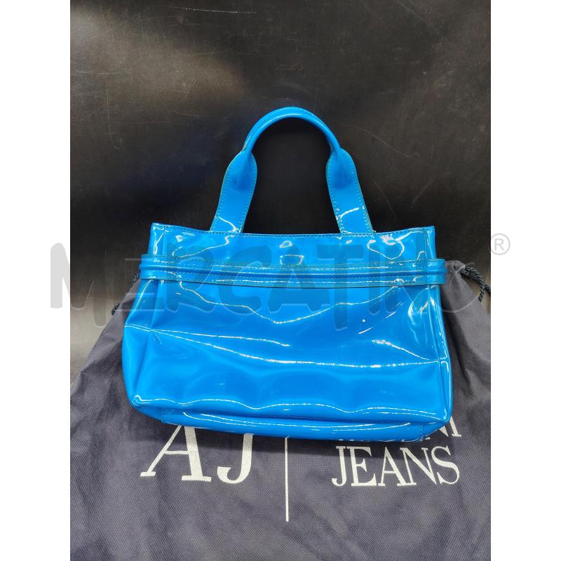BORSA MANO ARMANI JEANS BLU ELETTRICO  | Mercatino dell'Usato Roma eur 2
