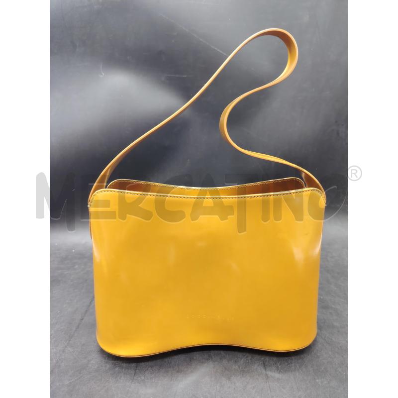 BORSA MANO COCCINELLE MARR VERNICE FONDO LEGNO  | Mercatino dell'Usato Roma eur 1