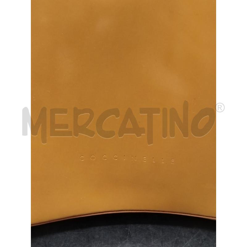 BORSA MANO COCCINELLE MARR VERNICE FONDO LEGNO  | Mercatino dell'Usato Roma eur 2