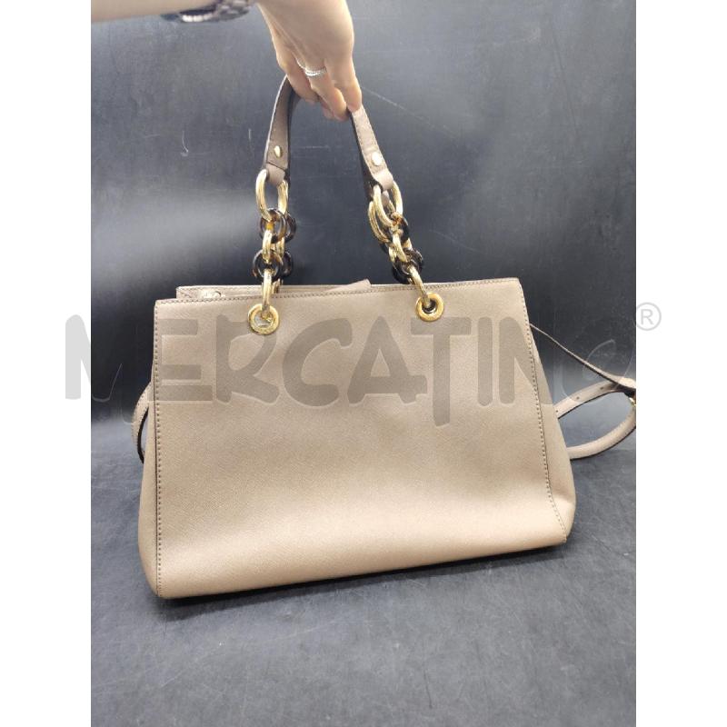 BORSA MCIHAEL KORS MARR DETT DOR + TRACOLLA | Mercatino dell'Usato Roma eur 2