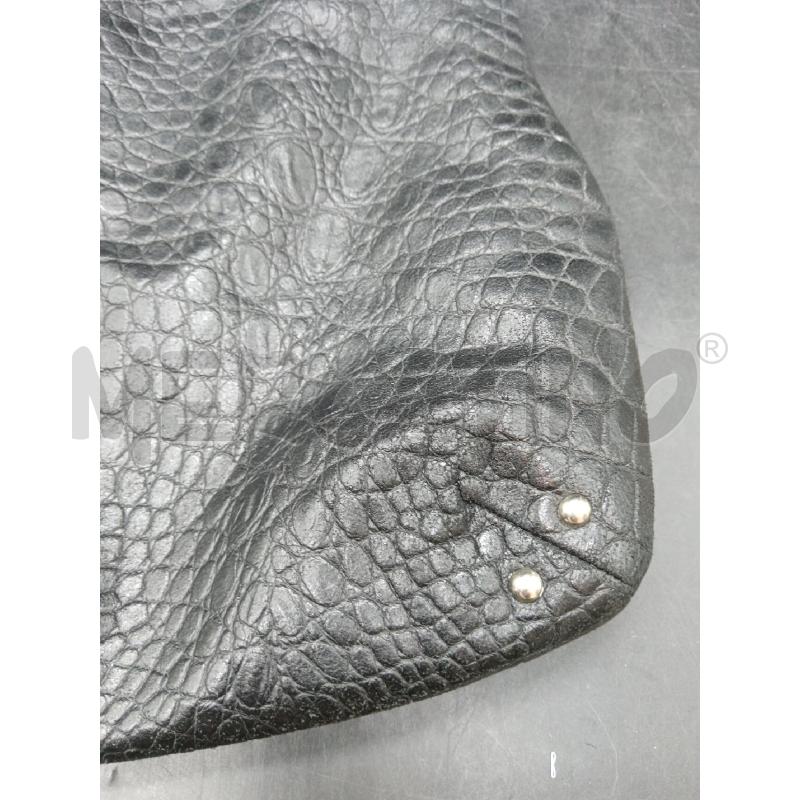 BORSA ORCIANI NERA PELLE  ANIMALIER | Mercatino dell'Usato Roma eur 3