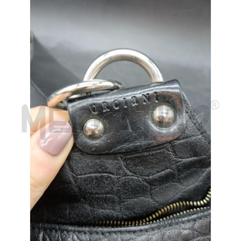 BORSA ORCIANI NERA PELLE  ANIMALIER | Mercatino dell'Usato Roma eur 4