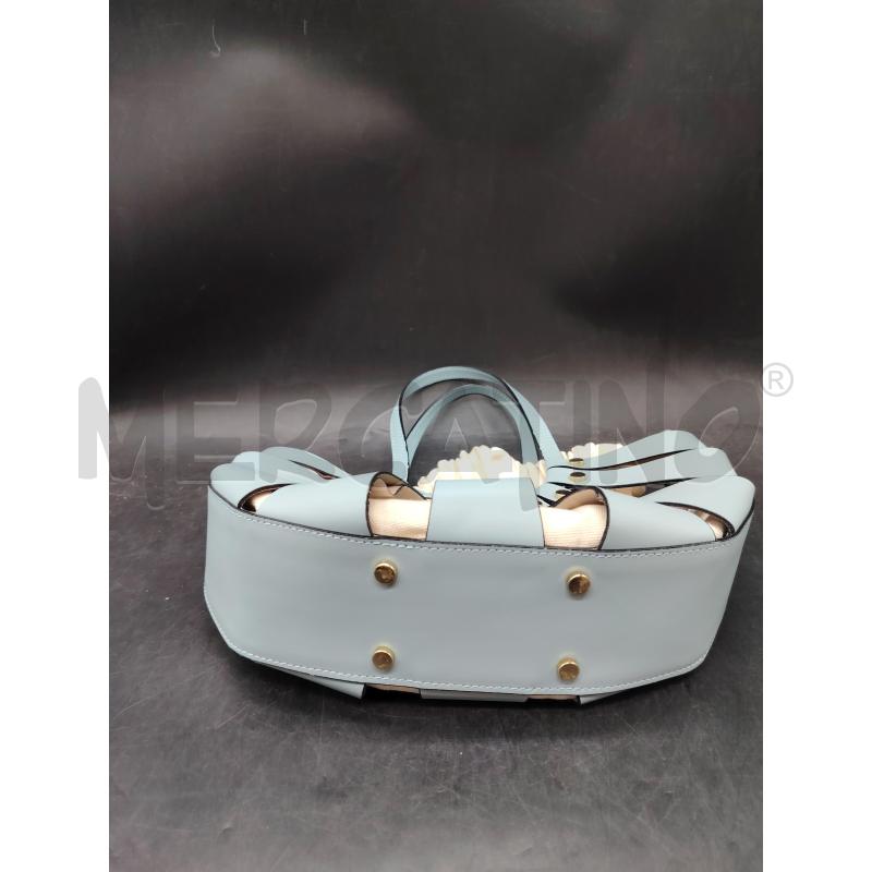 BORSA PELLE CELESTE TRAF INT SACCA BULLONI DOR | Mercatino dell'Usato Roma eur 2