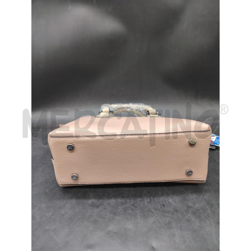 BORSA PELLE KTJ ROSA ETICHETTA | Mercatino dell'Usato Roma eur 4