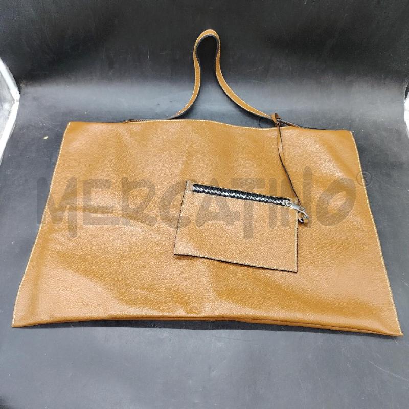 BORSA PELLE RETT MARR MARTELL + POCHETTE INTERNA | Mercatino dell'Usato Roma eur 1
