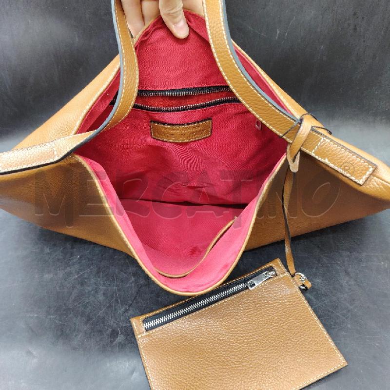 BORSA PELLE RETT MARR MARTELL + POCHETTE INTERNA | Mercatino dell'Usato Roma eur 2