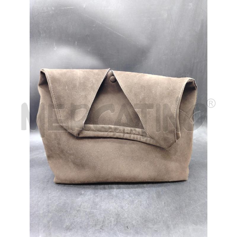 BORSA PELLE SHOPPER MARRONE | Mercatino dell'Usato Roma eur 1