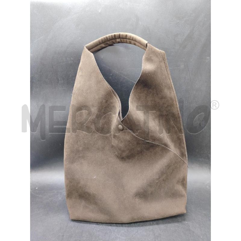 BORSA PELLE SHOPPER MARRONE | Mercatino dell'Usato Roma eur 2