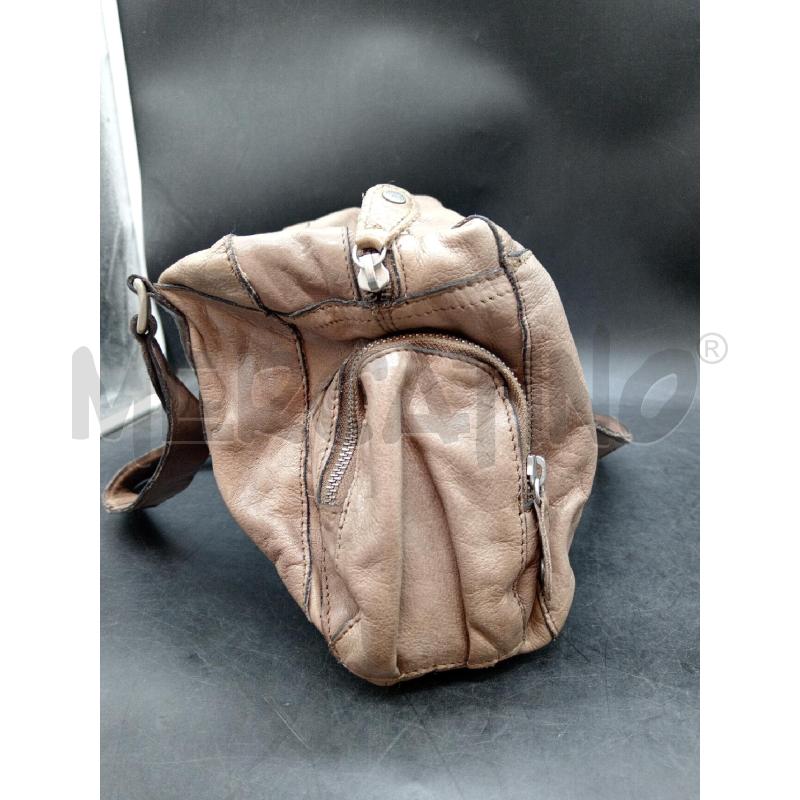 BORSA PIECES PELLE MARRONE | Mercatino dell'Usato Roma eur 3