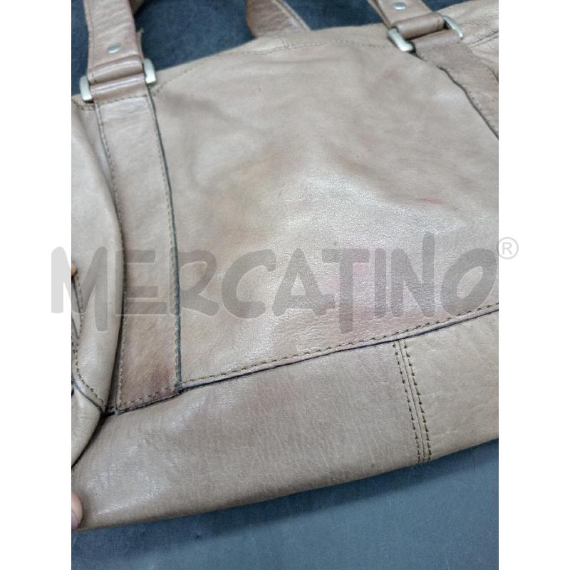 BORSA PIECES PELLE MARRONE | Mercatino dell'Usato Roma eur 4