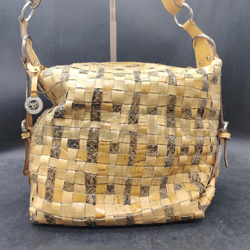 BORSA PIERO GUIDI INTRECCIO BEIGE MARR | Mercatino dell'Usato Roma eur 1