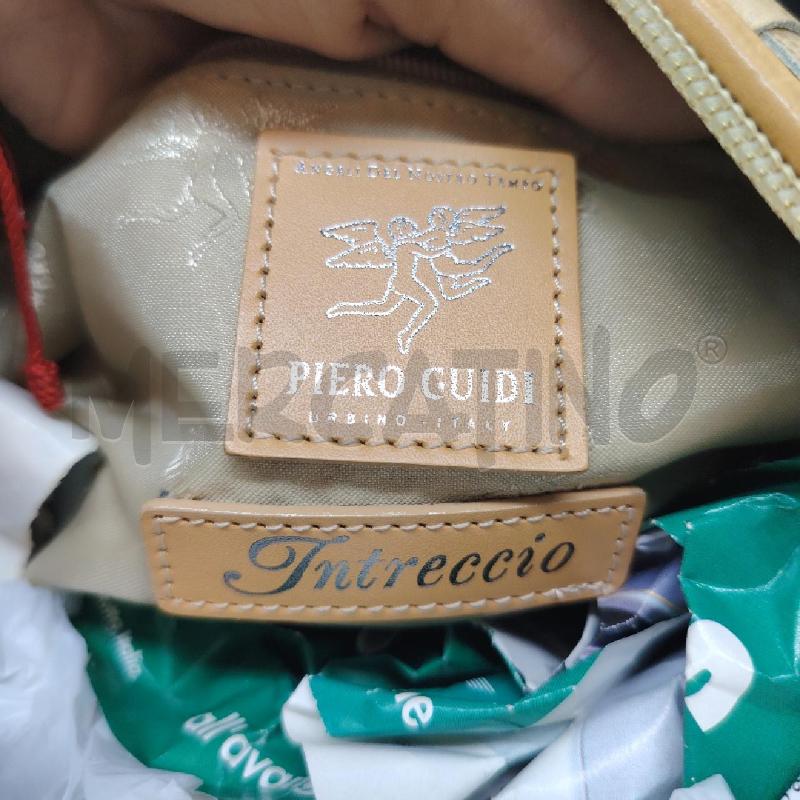 BORSA PIERO GUIDI INTRECCIO BEIGE MARR | Mercatino dell'Usato Roma eur 3