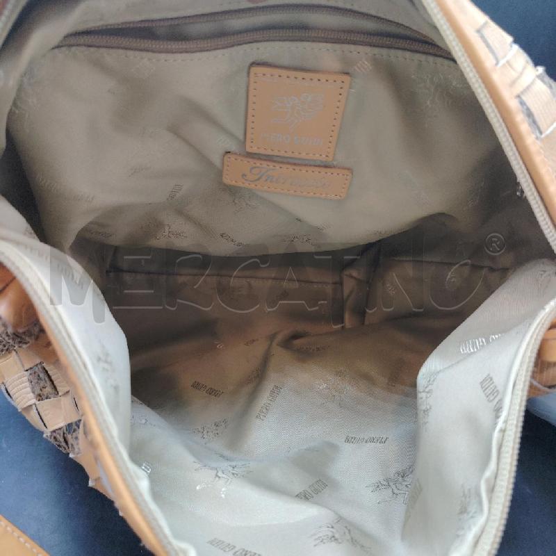 BORSA PIERO GUIDI INTRECCIO BEIGE MARR | Mercatino dell'Usato Roma eur 4