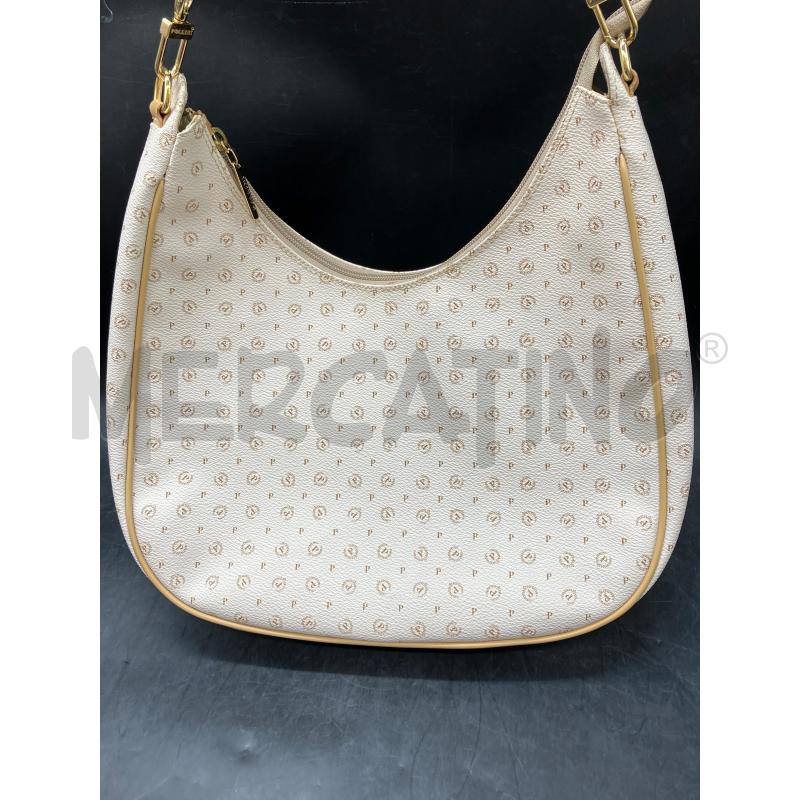 BORSA POLLINI BEIGE LOGHI | Mercatino dell'Usato Roma eur 3