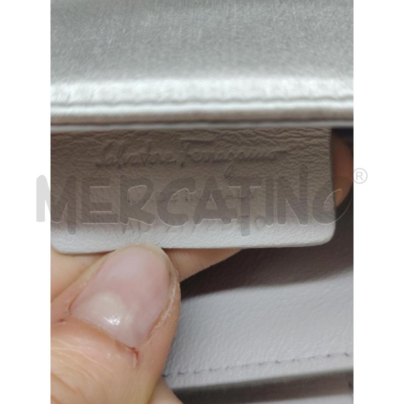 BORSA SALVATORE FERRAGAMO GRIGIO CHAIN  | Mercatino dell'Usato Roma eur 5