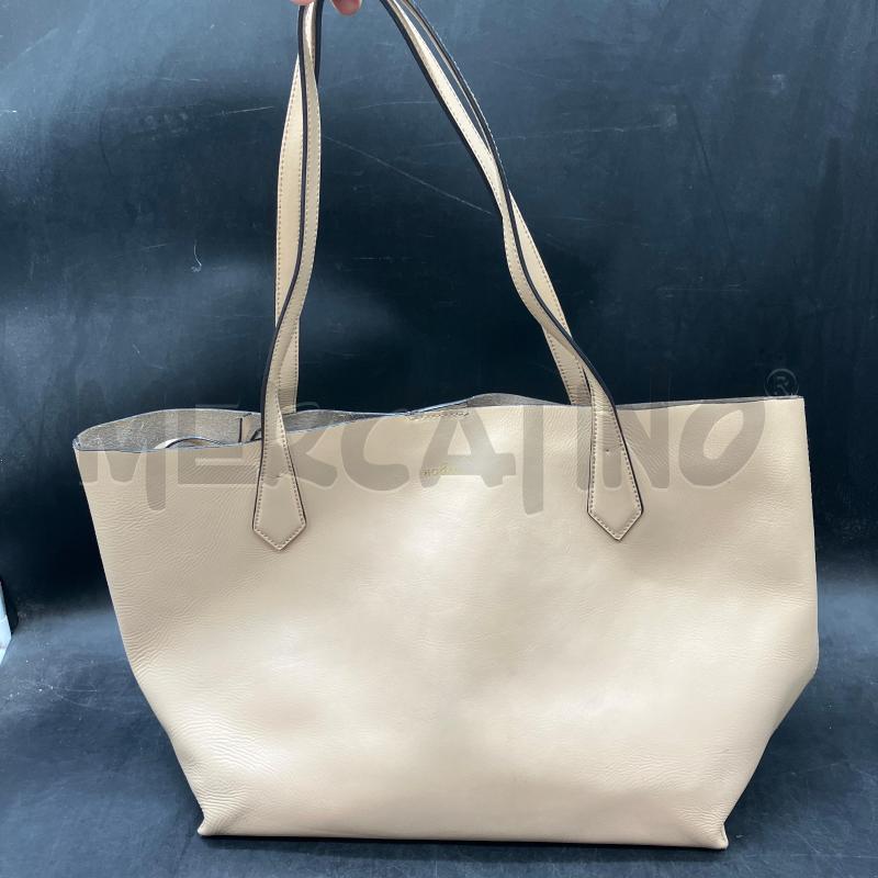 BORSA SHOPPER HOGAN BEIGE  | Mercatino dell'Usato Roma eur 1