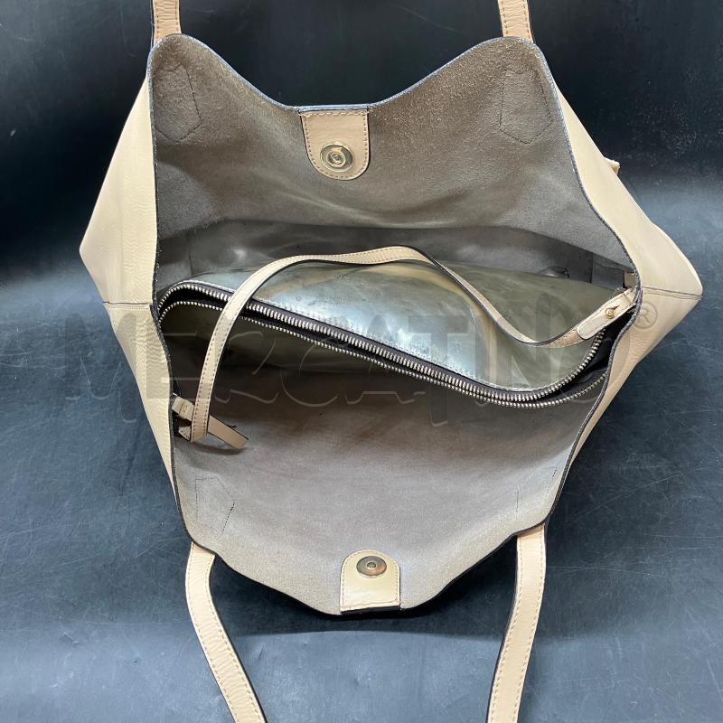 BORSA SHOPPER HOGAN BEIGE  | Mercatino dell'Usato Roma eur 3