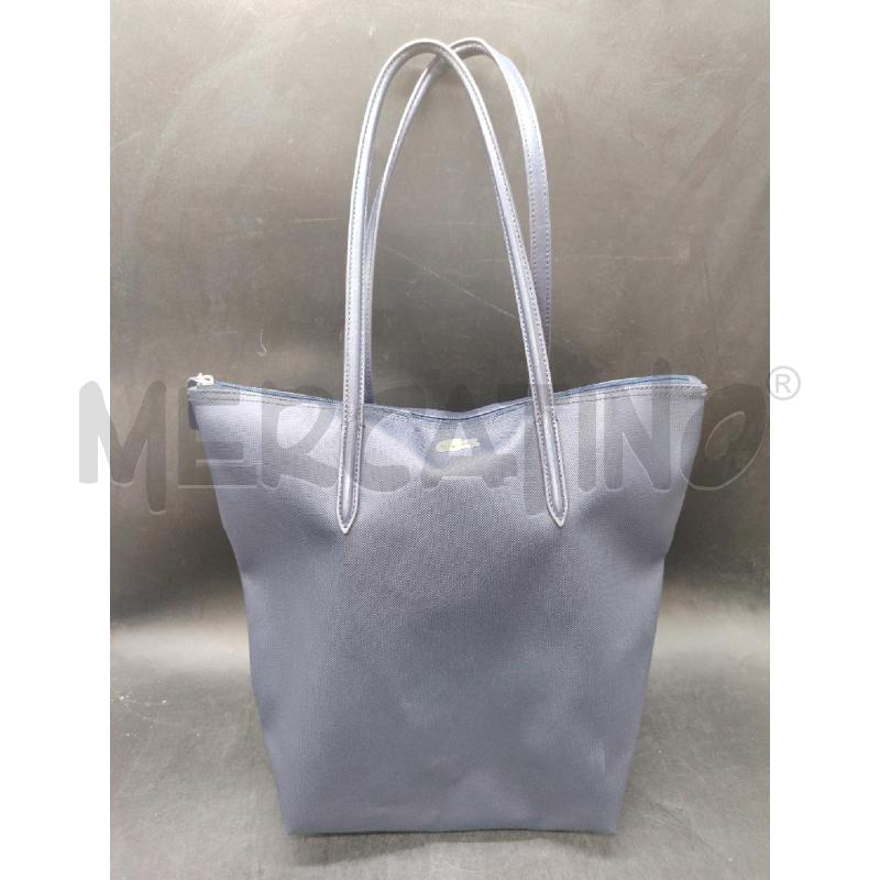 BORSA SHOPPER LACOSTE BLU  | Mercatino dell'Usato Roma eur 1