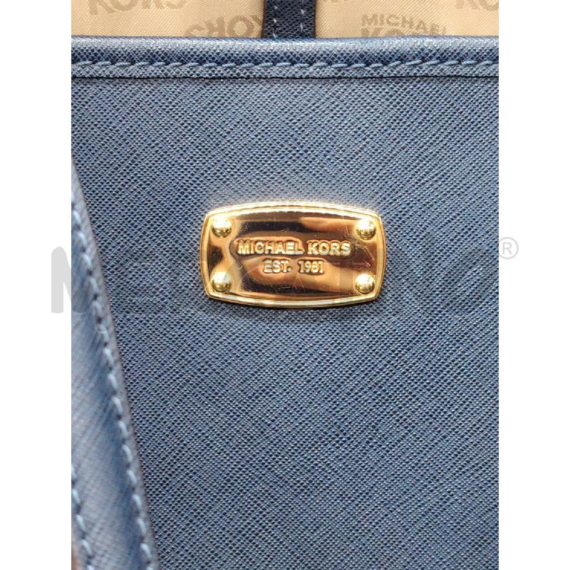 BORSA SHOPPER MICHAEL KORS BLU GRANDE | Mercatino dell'Usato Roma eur 2