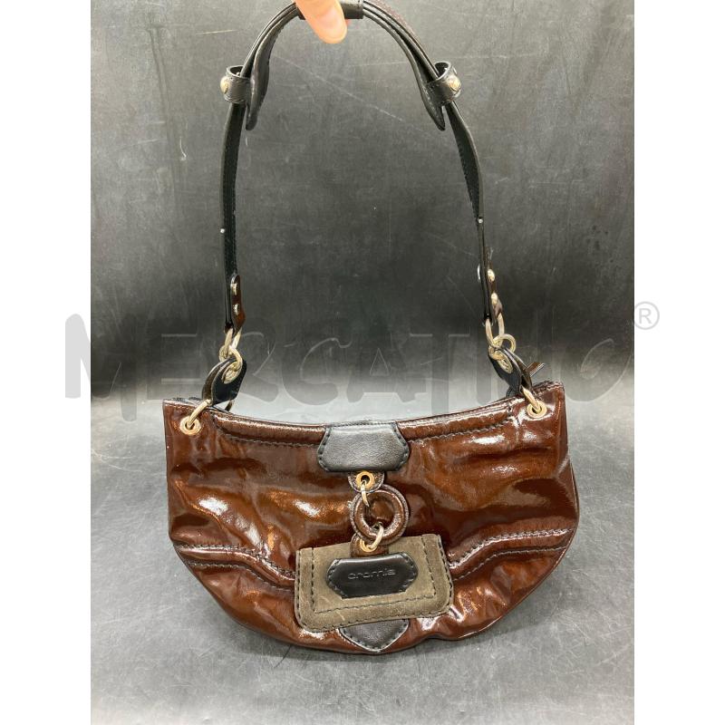 BORSA SPALLA CROMIA BORDEAUX VERNICE | Mercatino dell'Usato Roma eur 1